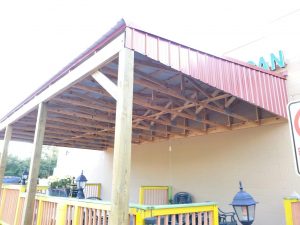 Large Scale Standing Seam Metal Awning Patio Roof