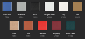 Weather-Chek awning fabric color options